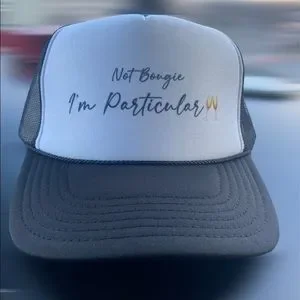 Not Bougie, I’m Particular Trucker Hat Stush Fashionista | Accessories | Not Bougie Im Particular  main image 2